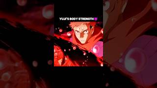 Yujis Body Strength 😈 gojo yuji sukuna anime jujutsukaisen jjk gamingwithkrishna amv [upl. by Alexa]