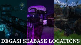 Where To Find All Degasi Seabases  Degasi Seabase Locations Tutorial  Subnautica [upl. by Harim]