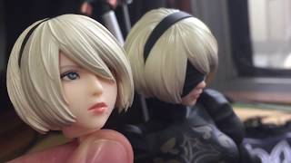 Unboxing the NieRAutomata 2B Flare DX Figure [upl. by Goodhen]