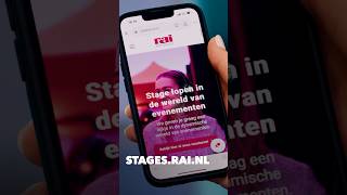 Zoek je een stage in de wereld van evenementen Bij ons kan het👉Check stagesrainl stage shorts [upl. by Nakre]