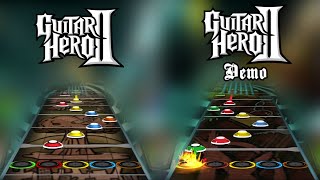 Guitar Hero 2 Demo  quotArterial Blackquot Chart Comparison [upl. by Riamo]