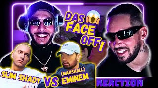 Slim Shady VS Marshall Mathers FACEOFF😱Eminem ist ein GENIE🤯  WatchDeez Reagiert [upl. by Preston]