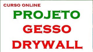 CURSO DE PROJETO DE PAGINAÇÃO GESSO E DRYWALL [upl. by Corson57]