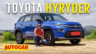 2022 Toyota Urban Cruiser Hyryder review Creta rivaling strong hybrid  First Drive  Autocar India [upl. by Gamali]