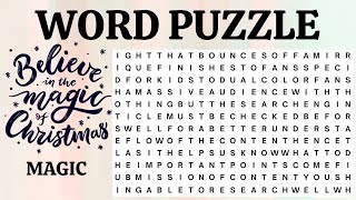 🎄 FIND THE WORD MERRY CHRISTMAS  Ultimate Holiday Word Search Challenge 🎅✨ [upl. by Yerffoj357]