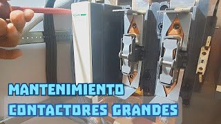 Mantenimiento de contactores grandes Schneider [upl. by Eiznikam]