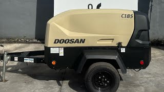 2023 DOOSAN 185 CFM diesel air compressor at Ironpower Industries 11042 [upl. by Anila]