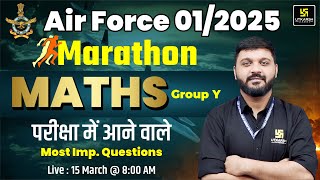 Air Force 2025 Math YGroup Marathon  TOP MCQs In One Shot  Rishabh Sir [upl. by Barbra651]