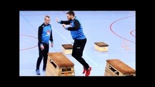 Spänstträning handbollslandslaget [upl. by Esimaj957]