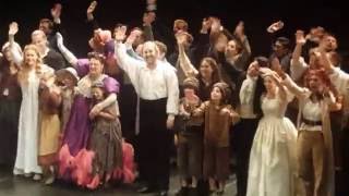 Les Miserables Final Curtain Call Broadway Sept 4 2016 [upl. by Enivid]