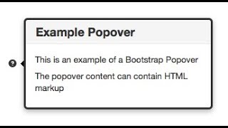 How To Create a Popover Using Bootstrap [upl. by Odlabso]