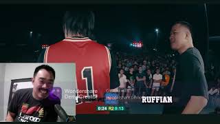 Vitrum vs Ruffian FLIPTOP Bwelta Balentong jmnk reacts smoke sessions [upl. by Fenella]