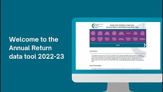 How to use the Annual Return 202223 data tool [upl. by Olson453]