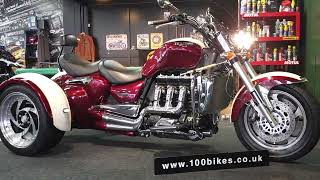 Triumph Rocket Grinnall R3T Trike www100bikescouk [upl. by Abell]