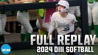 2024 NCAA DIII softball championship series Game 1  FULL REPLAY [upl. by Ellohcin]