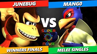 Supernova 2024 WINNERS FINALS  Junebug Donkey Kong Vs Mango Falco Smash Melee Tournament [upl. by Perrins]