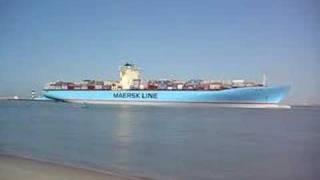 Emma Maersk Arriving Rotterdam Harbour [upl. by Lodhia596]