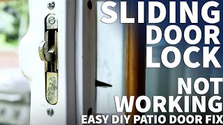 How to Replace a Sliding Glass Door Latch  Patio Door Latch Replacement  Patio Door Wont Lock [upl. by Inavoy186]