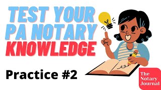 Pennsylvania Notary Test Practice Questions 2 [upl. by Hallimaj]