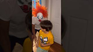 Dad Scares Son With Scary Clown Mask 😳🤡 [upl. by Maje347]