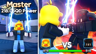 I Upgraded From Noob to MASTER in Light Saber Simulator Roblox [upl. by Eidassac]