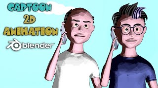 Cartoon 2D Animation  Blender Short Movie [upl. by Samohtnhoj48]