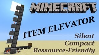 Minecraft Tutorial COMPACT ITEM ELEVATOR 17  Vanilla Minecraft Tutorial [upl. by Nahsed]