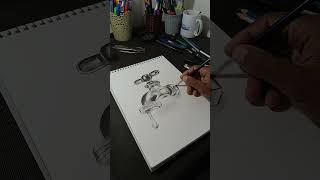 3D all pencil sketch 😮 youtubeshorts 3dart drawing [upl. by Eednar890]