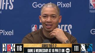 Tyronn LUE PostGame Interview  LA Clippers vs Dallas Mavericks [upl. by Raycher]