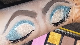 👁️foxy eye makeup  eye makeup tutorial  The Crystal Beauties👁️👁️ [upl. by Ahsatal]