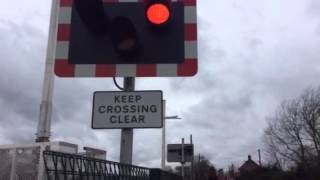 Rowston North Level Crossing Lincs Wednesday 27012016 [upl. by Solis208]