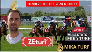 PRONOSTICS TURF 100 QUINTE LUNDI 29 JUILLET 2024 A DIEPPE [upl. by Adnovoj938]