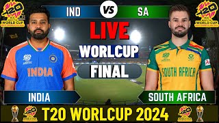 India vs South Africa live T20 World Cup Final  IND vs SA Live Match Today [upl. by Kerstin]