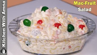 Macaroni Fruit Salad Recipe  2020 Ramadan Recipes  Kitchen With Amna [upl. by Elson]