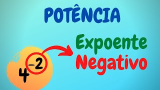 COMO RESOLVER POTÊNCIA COM EXPOENTE NEGATIVO [upl. by Eiger]