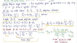 22 İstatistik  İki kitlenin ort için güven ar ve hipotez testi  kitle st sap biliniyor [upl. by Nickolai495]