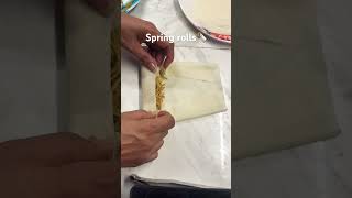 Spring rolls🌯 support recipe trending food love springrolls [upl. by Beckman]