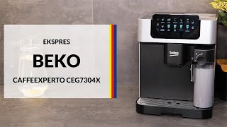 Ekspres Beko CaffeExperto CEG7304X – dane techniczne – RTV EURO AGD [upl. by Birecree]