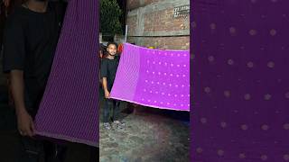 purple Silk cotton saree Finishing and dyeing weaverstory kerala cottonsareed viralshorts [upl. by Dlared994]