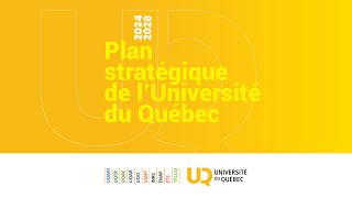 Planification stratégique 20242028 un outil d’impulsion pour lUniversité du Québec [upl. by Vinaya]