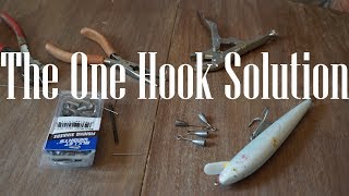 Outflow Fishing Presents The One Hook Solution Rigging Saltwater Lures For Use With One Hook [upl. by Theurer]