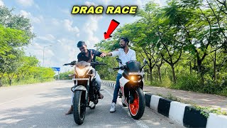 Bajaj Pulsar NS 200 vs KTM RC 200 bs4 Drag Race  TS07 motovlogs [upl. by Katya737]