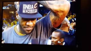 Lebron James quotCLEVELAND THIS IS FOR YOUquot Cries and thanks God for his NBA Finals Victory [upl. by Patrizia]