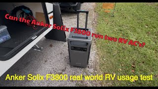 Anker Solix F3800 Solar Generator test with our RV [upl. by Bolte5]