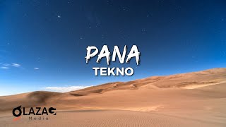 Tekno  Pana Lyrics Video [upl. by Petty]