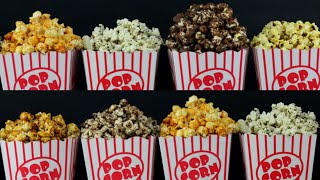 8 ways flavored popcorn 8 delicious and easy recipeshomemade popcorn [upl. by Malcom]