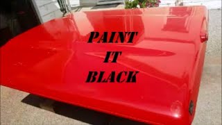 FIBERGLASS TONNEAU COVER REPAIR AND RESPRAY PART 1 SAND AND FILLER [upl. by Nyletac]