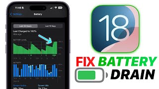 iOS 181  FIX Battery DRAIN on iPhone [upl. by Atinod632]