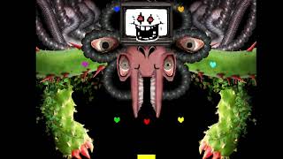 OMEGA FLOWEY BOSSFIGHT  SANS AND FLOWEY ENDING [upl. by Aselehc]