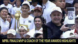 MPBL FINALS MVP amp COACH OF THE YEAR AWARDING CEREMONY mpbl mpblhighlights [upl. by Gainer953]